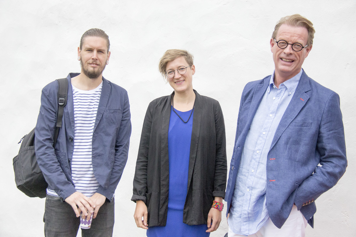 Presentatörer och invigningstalare på Bokdagars scen 2015